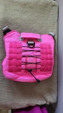 Heavy duty tactical dog harness for large dogs XXL Pink/Gray